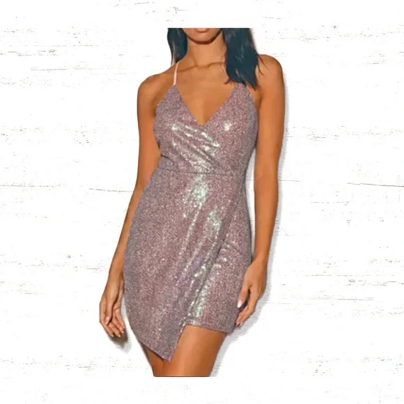 Lulus | Dresses | Lulus Hilario Iridescent Sequin Bodycon Mini Dress Size  Small | Poshmark